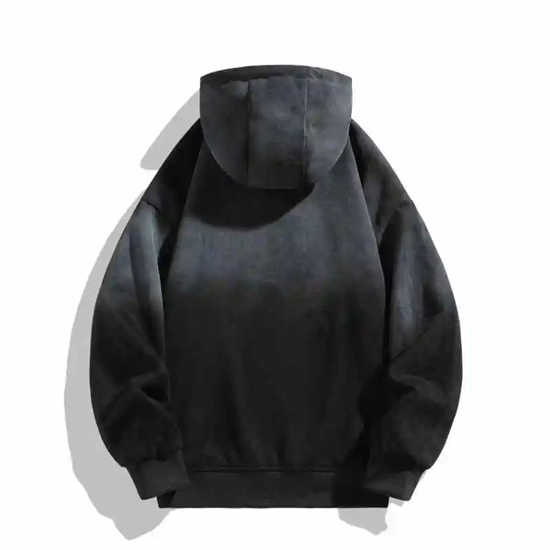 Custom Washed Vintage Streetwear Emboss Hoodie Manufacturer - Image 2