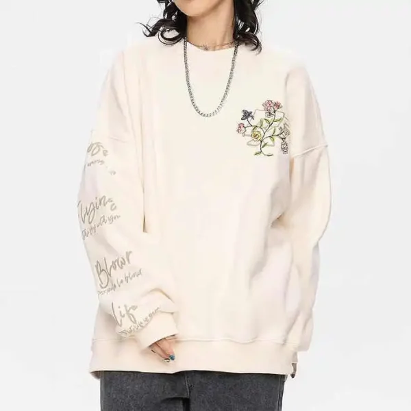 Men’s Casual Cotton Custom Embroidered Sweatshirt