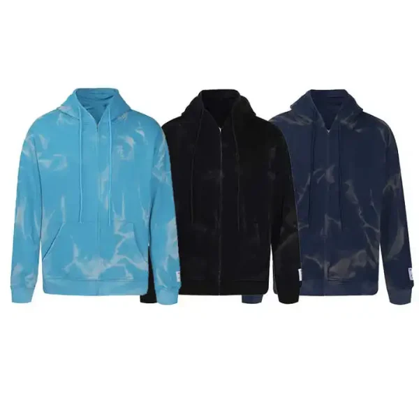 Tie Dye Zipper Hoodie Coat Men Wholesale and Bulk