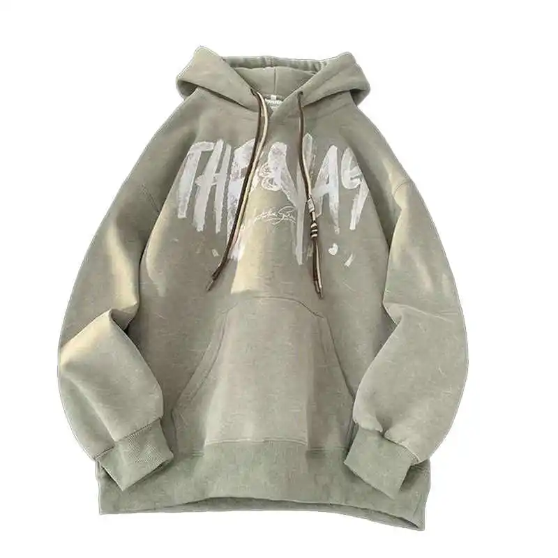 Heavyweight Sport Streetwear Custom Men’s Screen Printed Hoodies - Image 2