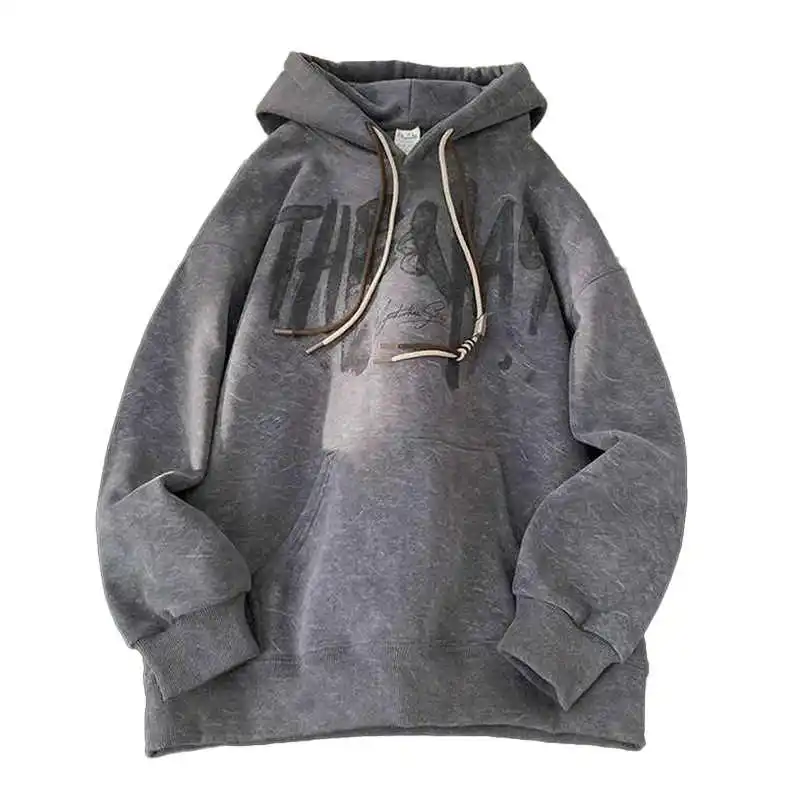 Heavyweight Sport Streetwear Custom Men’s Screen Printed Hoodies - Image 3