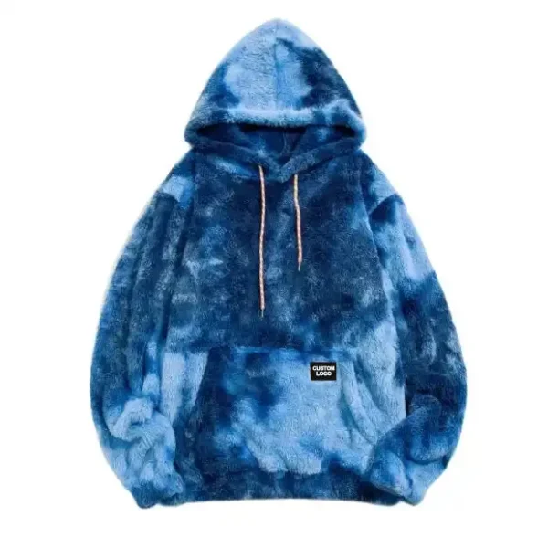 Custom Tie Dye Fleece Hoodie Men